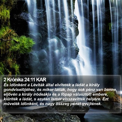 2 Krónika 24:11 KAR Bible Verse Image