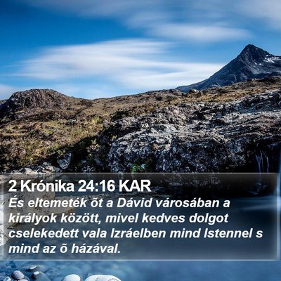 2 Krónika 24:16 KAR Bible Verse Image