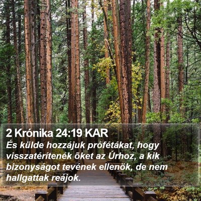 2 Krónika 24:19 KAR Bible Verse Image