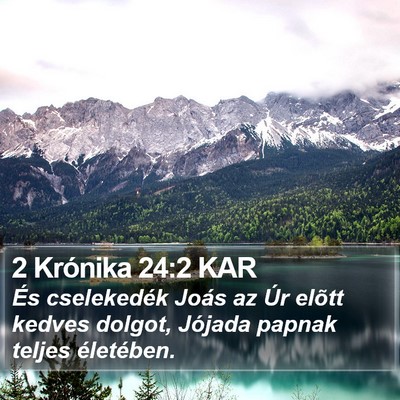 2 Krónika 24:2 KAR Bible Verse Image