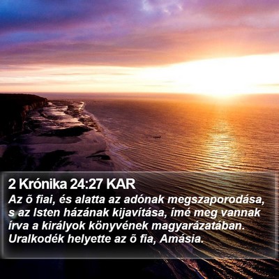 2 Krónika 24:27 KAR Bible Verse Image