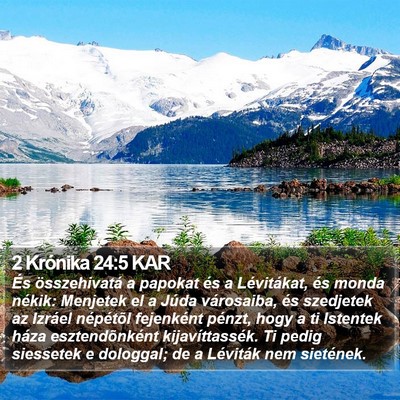 2 Krónika 24:5 KAR Bible Verse Image
