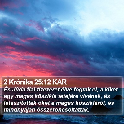 2 Krónika 25:12 KAR Bible Verse Image