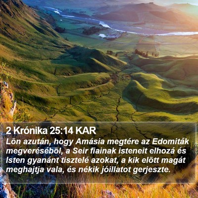 2 Krónika 25:14 KAR Bible Verse Image