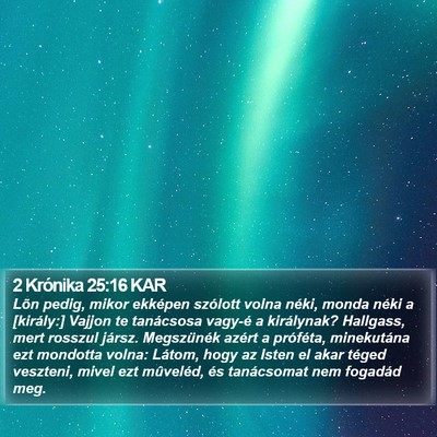 2 Krónika 25:16 KAR Bible Verse Image