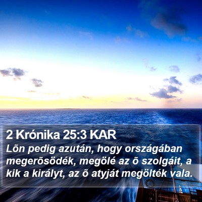 2 Krónika 25:3 KAR Bible Verse Image