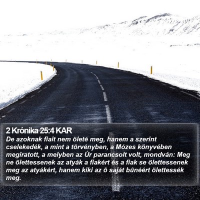 2 Krónika 25:4 KAR Bible Verse Image