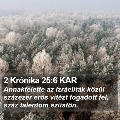 2 Krónika 25:6 KAR Bible Verse Image