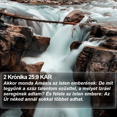 2 Krónika 25:9 KAR Bible Verse Image