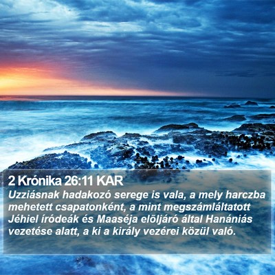 2 Krónika 26:11 KAR Bible Verse Image