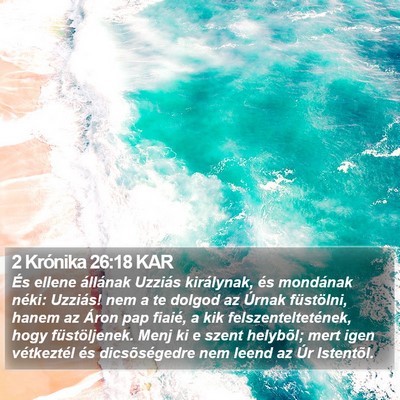 2 Krónika 26:18 KAR Bible Verse Image