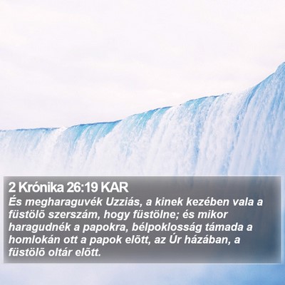 2 Krónika 26:19 KAR Bible Verse Image