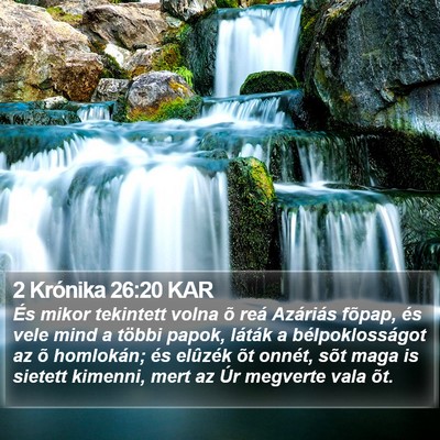 2 Krónika 26:20 KAR Bible Verse Image
