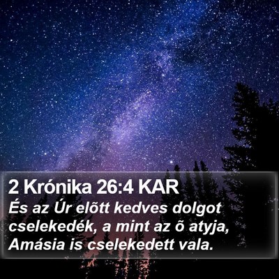 2 Krónika 26:4 KAR Bible Verse Image