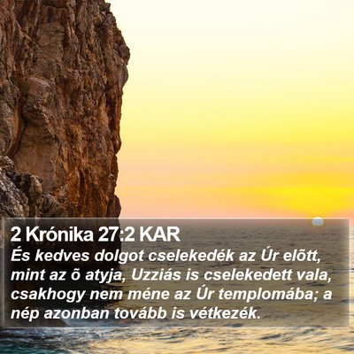 2 Krónika 27:2 KAR Bible Verse Image