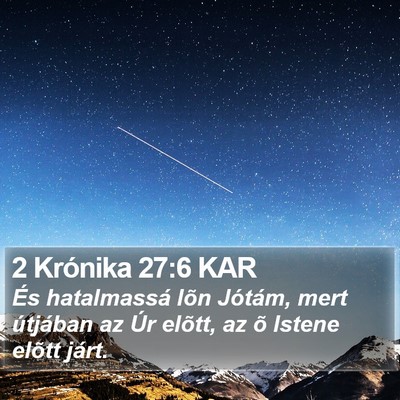 2 Krónika 27:6 KAR Bible Verse Image