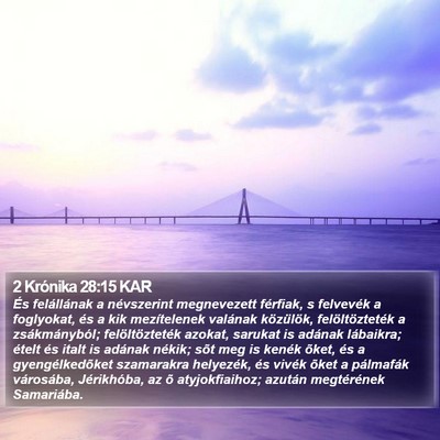 2 Krónika 28:15 KAR Bible Verse Image