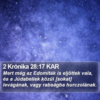 2 Krónika 28:17 KAR Bible Verse Image