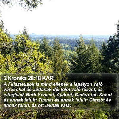 2 Krónika 28:18 KAR Bible Verse Image