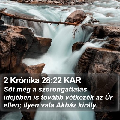 2 Krónika 28:22 KAR Bible Verse Image