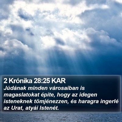 2 Krónika 28:25 KAR Bible Verse Image