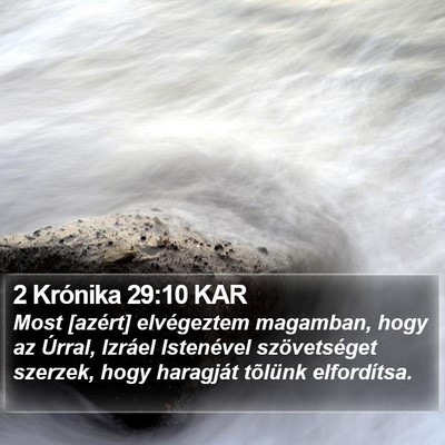 2 Krónika 29:10 KAR Bible Verse Image
