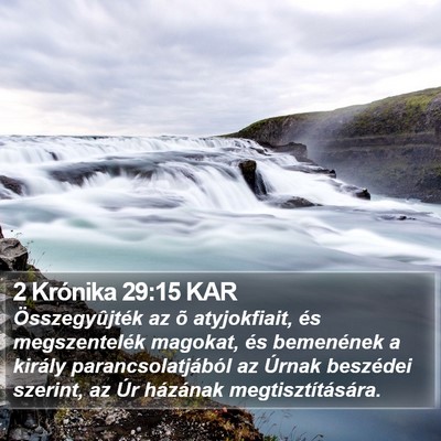 2 Krónika 29:15 KAR Bible Verse Image