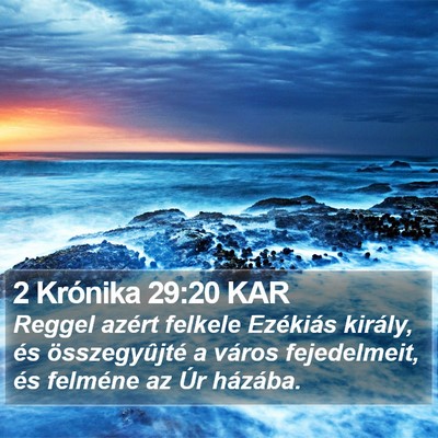 2 Krónika 29:20 KAR Bible Verse Image