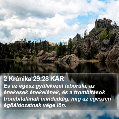 2 Krónika 29:28 KAR Bible Verse Image