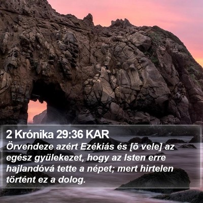 2 Krónika 29:36 KAR Bible Verse Image