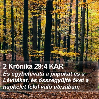 2 Krónika 29:4 KAR Bible Verse Image