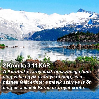 2 Krónika 3:11 KAR Bible Verse Image