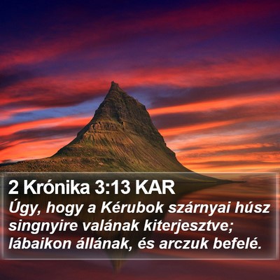 2 Krónika 3:13 KAR Bible Verse Image