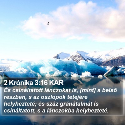 2 Krónika 3:16 KAR Bible Verse Image