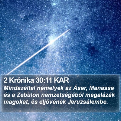 2 Krónika 30:11 KAR Bible Verse Image