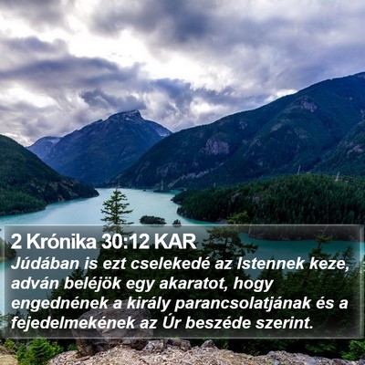 2 Krónika 30:12 KAR Bible Verse Image
