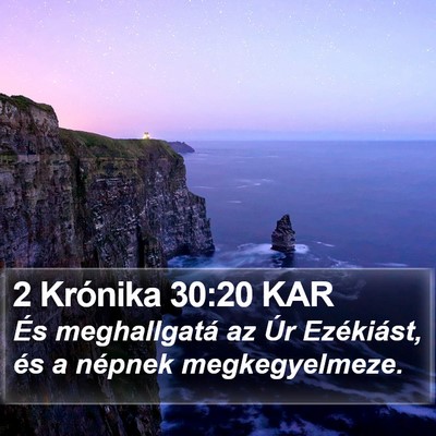 2 Krónika 30:20 KAR Bible Verse Image