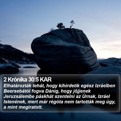 2 Krónika 30:5 KAR Bible Verse Image