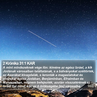 2 Krónika 31:1 KAR Bible Verse Image