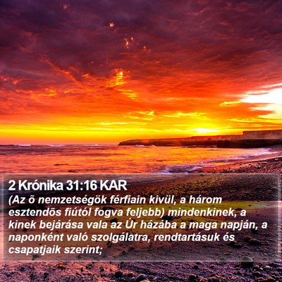 2 Krónika 31:16 KAR Bible Verse Image