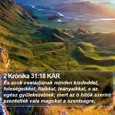2 Krónika 31:18 KAR Bible Verse Image