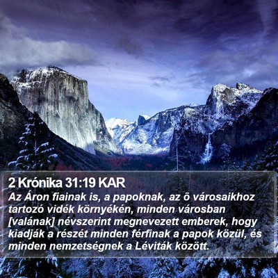 2 Krónika 31:19 KAR Bible Verse Image