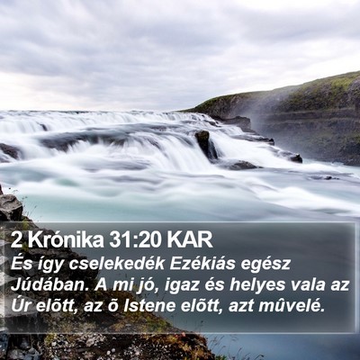 2 Krónika 31:20 KAR Bible Verse Image