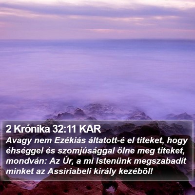 2 Krónika 32:11 KAR Bible Verse Image