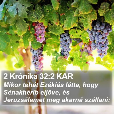 2 Krónika 32:2 KAR Bible Verse Image