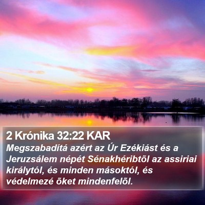 2 Krónika 32:22 KAR Bible Verse Image