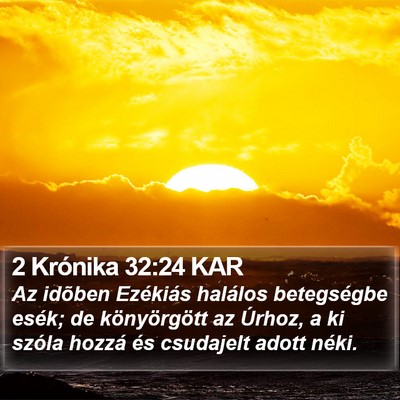 2 Krónika 32:24 KAR Bible Verse Image