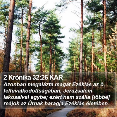 2 Krónika 32:26 KAR Bible Verse Image