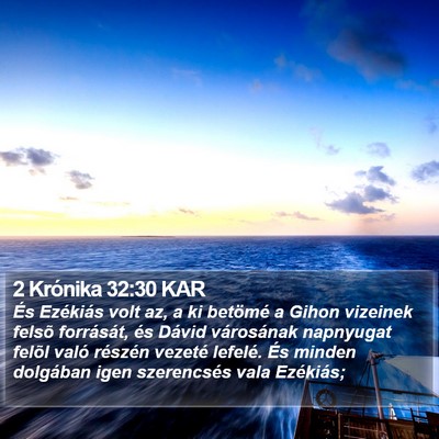 2 Krónika 32:30 KAR Bible Verse Image
