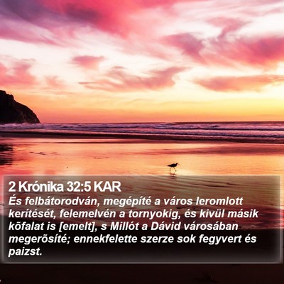 2 Krónika 32:5 KAR Bible Verse Image